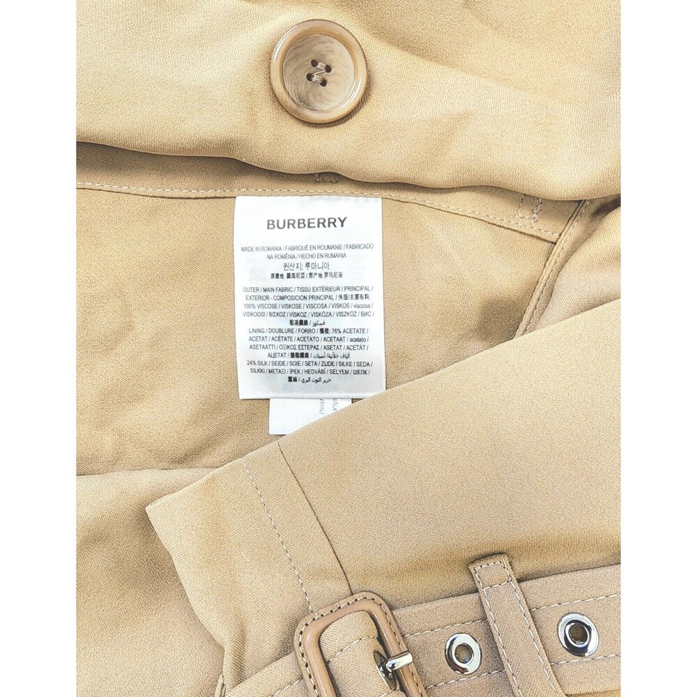 Burberry Pedley Women's Double Breasted Trench Coat Jacket Soft Fawn Size US 10 - Picture 6 of 7
